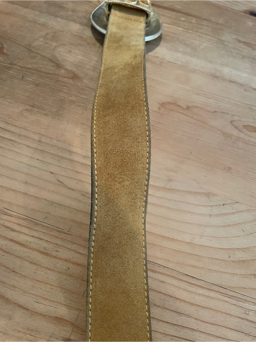 VTG Express Internat’l Compagnie Made in Italy Leather Belt Jewel Western Boho S - Picture 4 of 12